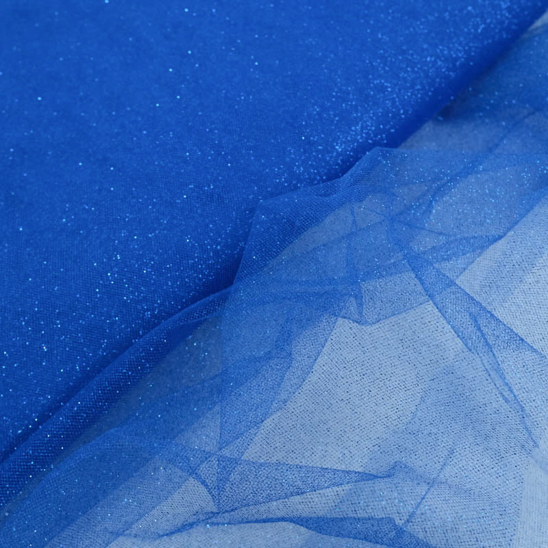 Tulle Lurex 150 bleu royal